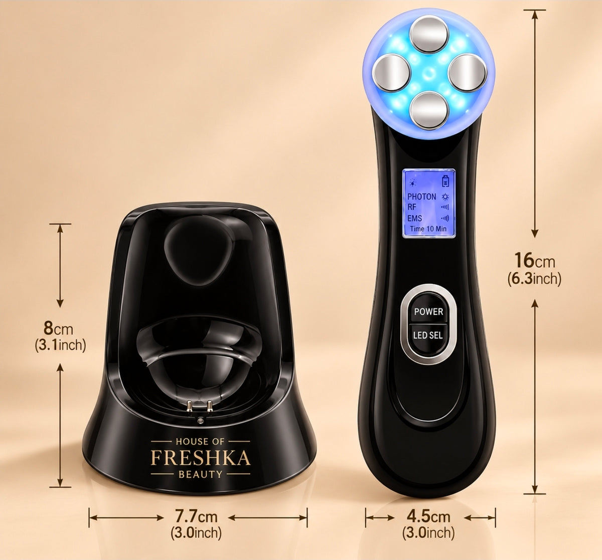 FRESHKA PHOTON LED + EMS Facial Beauty Device